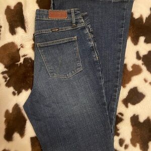 Wrangler Blue Flare Wide Leg Jeans